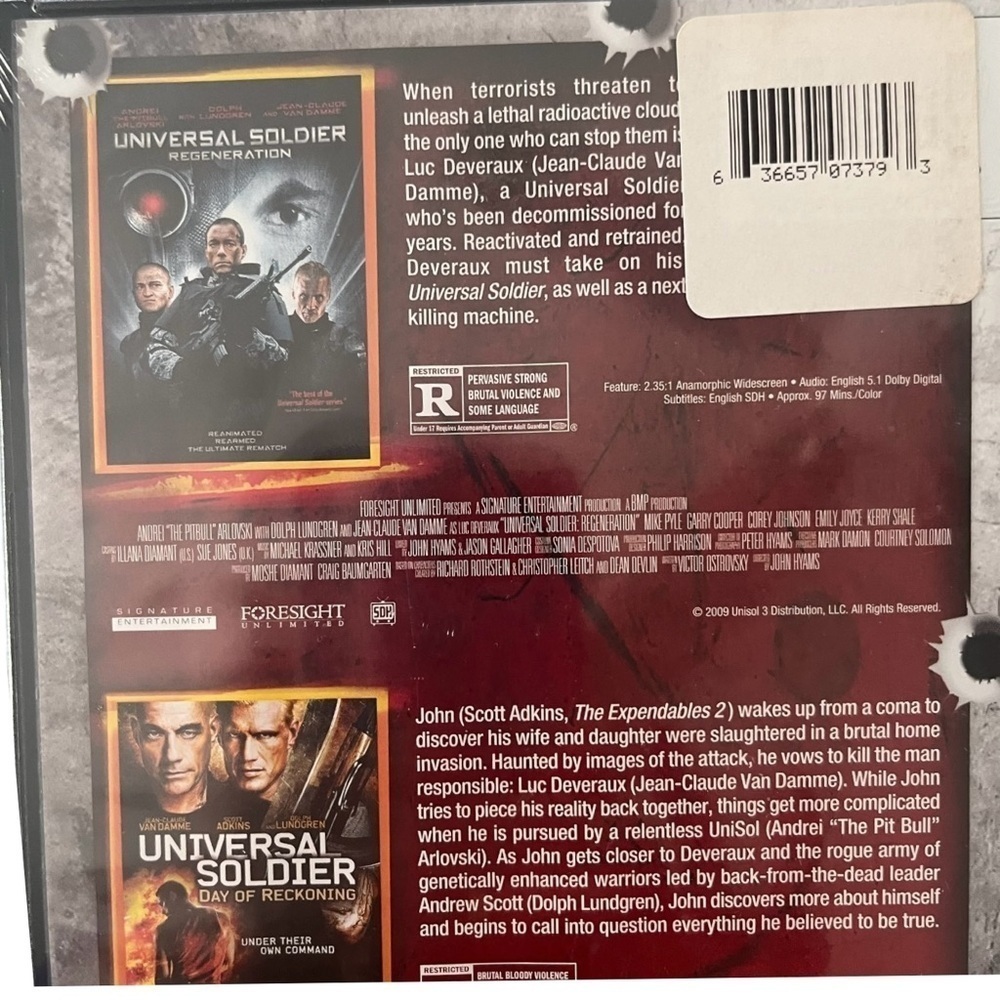 Double Feature DVD - Regeneration & Day of Reckoning Action Movies - Picture 5 of 7